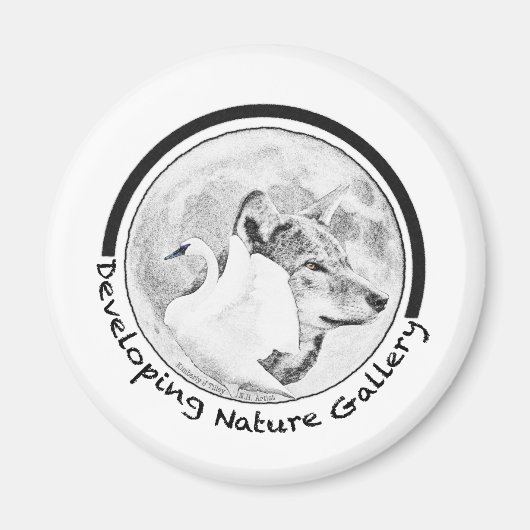 Natuur Galerij Logo ontwikkelen Magneet (Voorkant)
