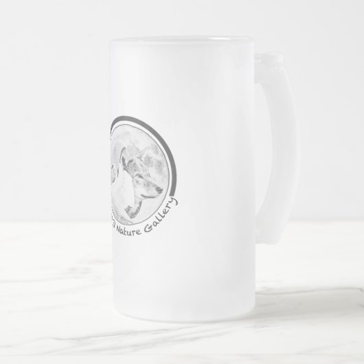 Natuur Galerij Logo ontwikkelen Matglas Bierpul (Voorkant rechts)