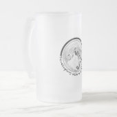 Natuur Galerij Logo ontwikkelen Matglas Bierpul (Voorkant links)