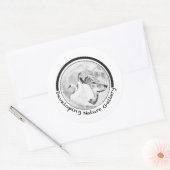 Natuur Galerij Logo ontwikkelen Ronde Sticker (Envelop)