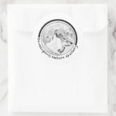 Natuur Galerij Logo ontwikkelen Ronde Sticker (Tas)