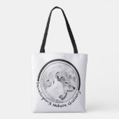 Natuur Galerij Logo ontwikkelen Tote Bag (Achterkant)