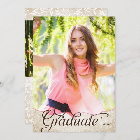 Natuur Garden 2 Aankondiging van het Afstuderen Fo (Voorkant / Achterkant)