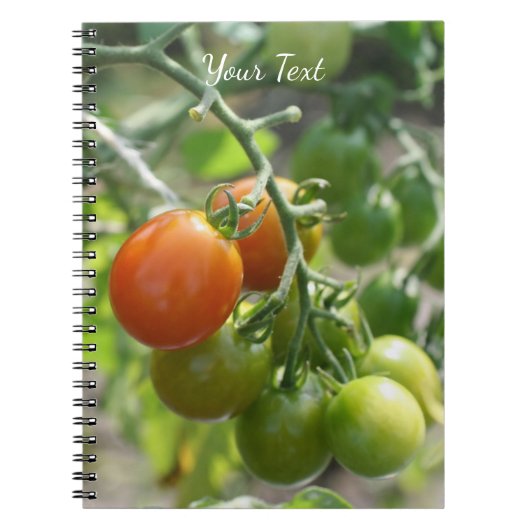 Natuur Garden Cherry Tomaten Notitieboek (Voorkant)