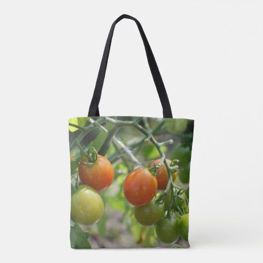 Natuur Garden Cherry Tomaten Tote Bag (Achterkant)