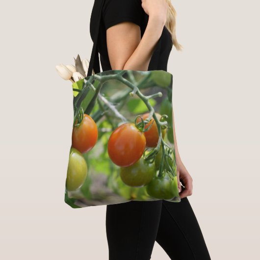 Natuur Garden Cherry Tomaten Tote Bag (Dichtbij)