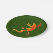 Natuur geboortepartij Gecko lizard Papieren Bordje (Gekanteld)