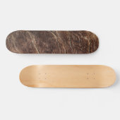 Natuur gebrand hout persoonlijk skateboard (Horizontaal)