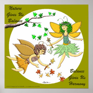 Natuur geeft ons evenwicht poster