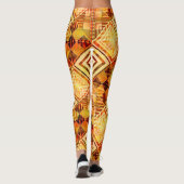 Natuur geïnspireerd Abstract geometrisch patroon Leggings (Achterkant)