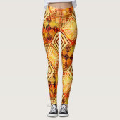 Natuur geïnspireerd Abstract geometrisch patroon Leggings (Voorkant)