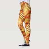 Natuur geïnspireerd Abstract geometrisch patroon Leggings (Links)