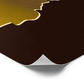 Natuur-geïnspireerd Bee Love Insect Geel & Zwart Poster (Hoek)