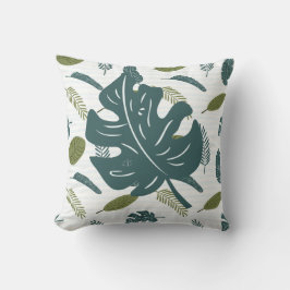 Natuur-geïnspireerd bladpatroon kussen