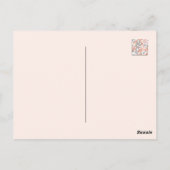 Natuur Geïnspireerd Bloemen: Anjer Bloempatroon Briefkaart (Achterkant)