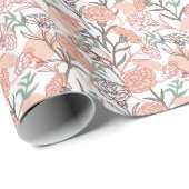 Natuur Geïnspireerd Bloemen: Anjer Bloempatroon Cadeaupapier (Rol Hoek)