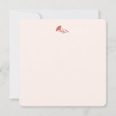 Natuur Geïnspireerd Bloemen: Anjer Bloempatroon Kaart (Achterkant)