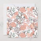 Natuur Geïnspireerd Bloemen: Anjer Bloempatroon Kaart (Voorkant)