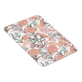 Natuur Geïnspireerd Bloemen: Anjer Bloempatroon Magneet (Rechterzijde)