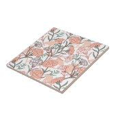 Natuur Geïnspireerd Bloemen: Anjer Bloempatroon Tegeltje (Zijkant)