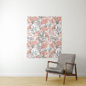 Natuur Geïnspireerd Bloemen: Anjer Bloempatroon Wandkleed (In situ)