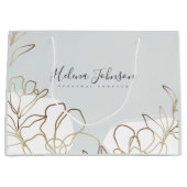 Natuur Geïnspireerd Bloemen Papieren Zak Groot Cadeauzakje (Voorkant)