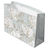 Natuur Geïnspireerd Bloemen Papieren Zak Groot Cadeauzakje (Achterkant Gekanteld)