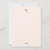 Natuur geïnspireerd bloemmotief: Anjer Bloem Patro Feestdagenkaart (Achterkant)