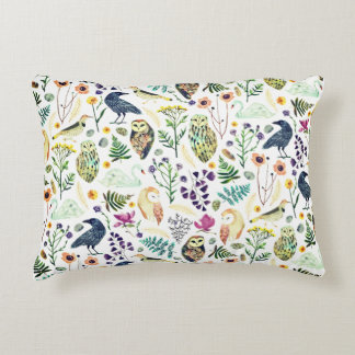 Natuur geïnspireerd botanisch patroon decoratieve  accent kussen