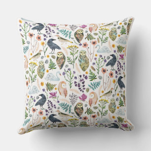 Natuur geïnspireerd botanisch patroon decoratieve kussen