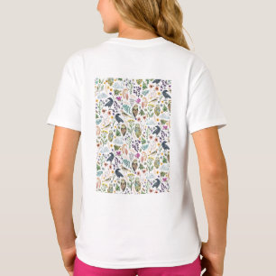 Natuur geïnspireerd botanisch patroon decoratieve t-shirt