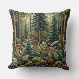 Natuur-geïnspireerd breiwerk kussen