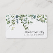Natuur Geïnspireerd Eucalyptus Greenery Visitekaar Afsprakenkaartje (Voorkant)