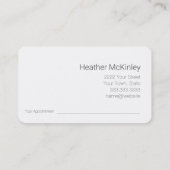 Natuur Geïnspireerd Eucalyptus Greenery Visitekaar Afsprakenkaartje (Achterkant)