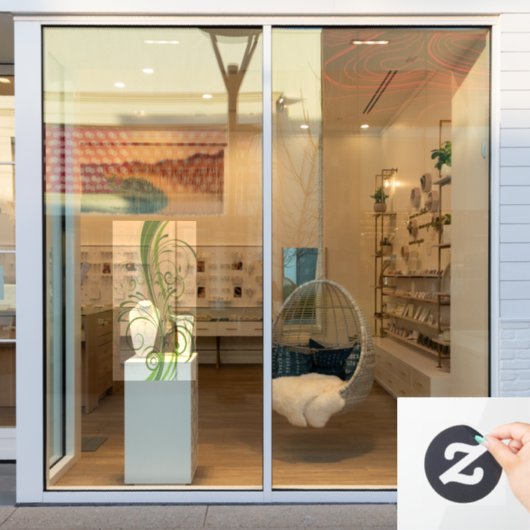 Natuur Geïnspireerd Green Cling voor Bright Spaces Raamsticker (Winkelraam)