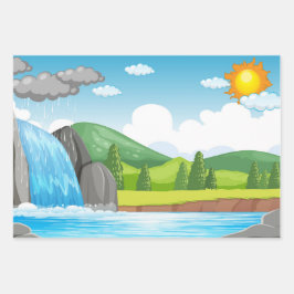 Natuur-geïnspireerd inpakpapier