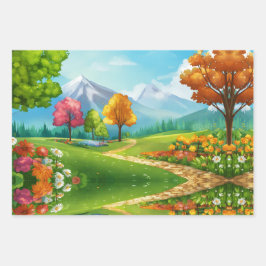 Natuur-geïnspireerd inpakpapier