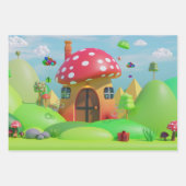 Natuur-geïnspireerd inpakpapier vel (Voorkant)