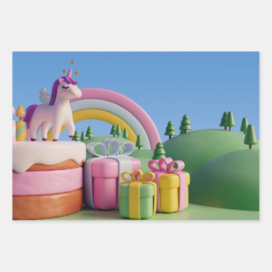 Natuur-geïnspireerd inpakpapier vel (Voorkant)