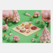 Natuur-geïnspireerd inpakpapier vel (Voorkant)