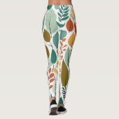 Natuur geïnspireerd kleurenblad leggings (Achterkant)