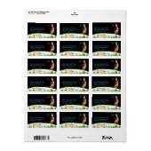 Natuur geïnspireerd Kokopelli bruiloft retour adre Etiket (Full Sheet)