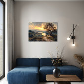 Natuur geïnspireerd landschapskunst canvas afdruk