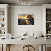 Natuur geïnspireerd landschapskunst canvas afdruk