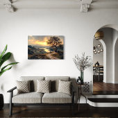 Natuur geïnspireerd landschapskunst canvas afdruk
