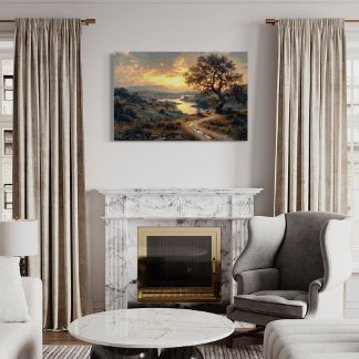 Natuur geïnspireerd landschapskunst canvas afdruk