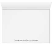 Natuur geïnspireerd leeg Wenskaart (Binenzijde Horizontaal (Onderkant))