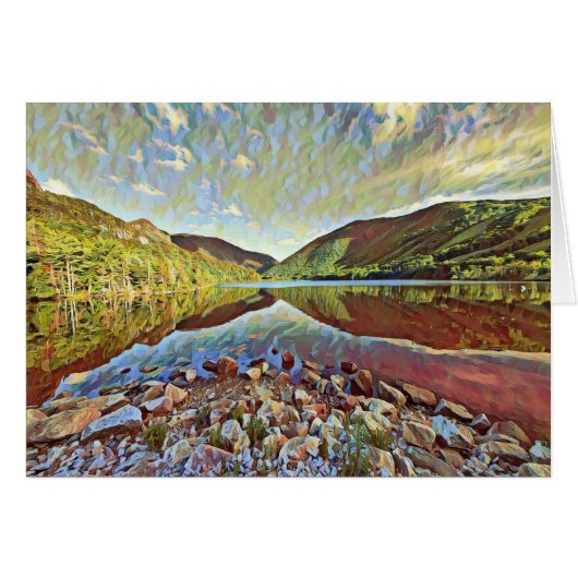 Natuur geïnspireerd leeg Wenskaart (Voorkant Horizontaal)