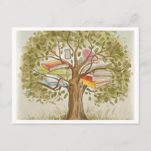 Natuur-geïnspireerd leren Briefkaart (Voorkant)