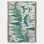 Natuur-geïnspireerd naadloos ontwerp deken (Voorkant Verticaal)